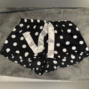 Polka dot pajamas shorts